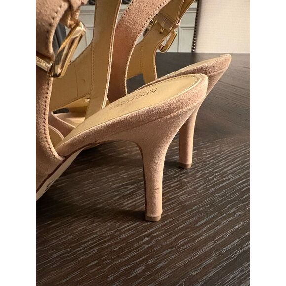 Michael Kors Becky NWOT Women's Camel Slingback Heels Size 10M - Picture 9 of 14